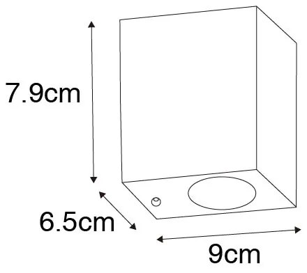 Moderná nástenná lampa starožitné zlato IP44 - Baleno