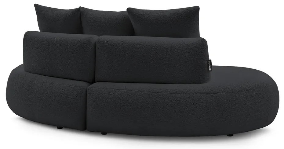 Tmavosivá pohovka z textílie bouclé 260 cm Saint-Germain – Bobochic Paris