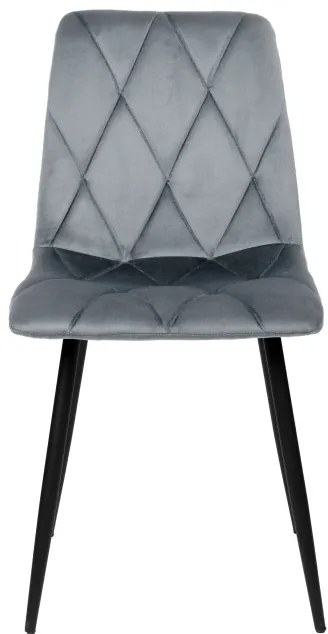Jedálenská stolička MADISON zamatová, grafitová