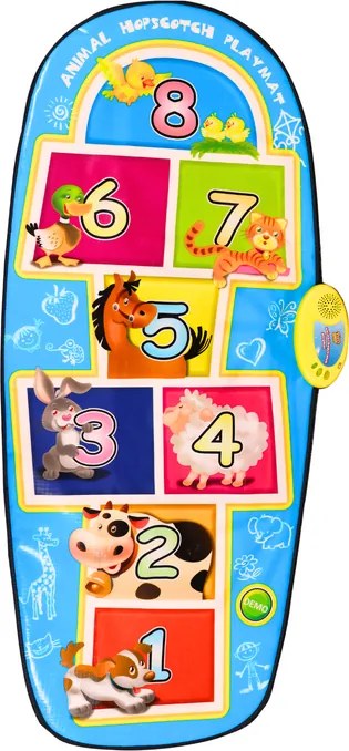 LEAN Toys Tanečná podložka Interaktívna hra v triede Zvieratá 8 melódií