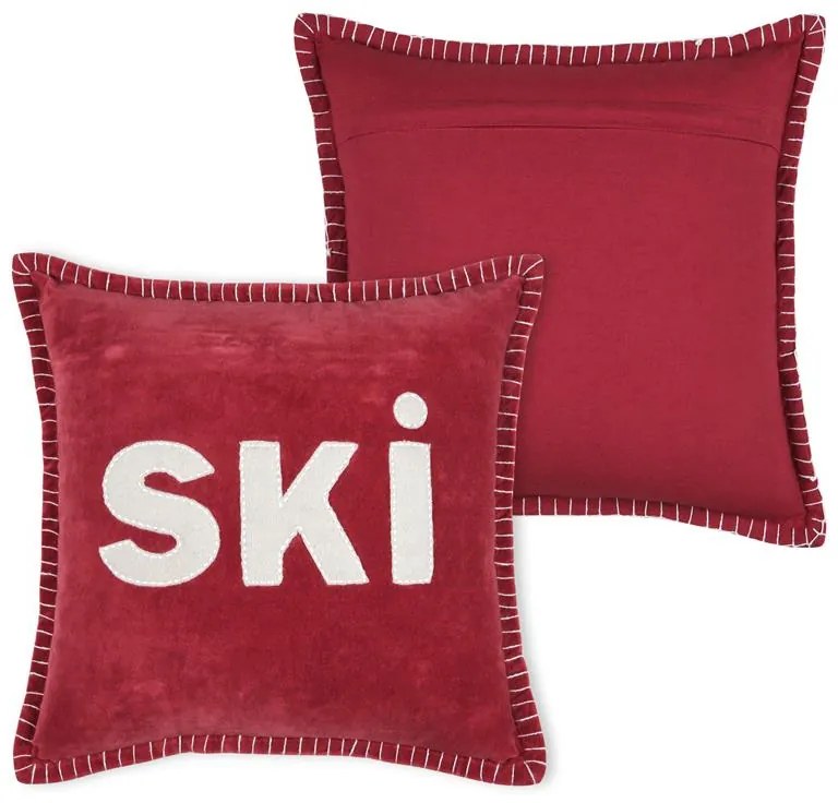 Dekoračný vankúš Chamonix SKI - 40x40 cm