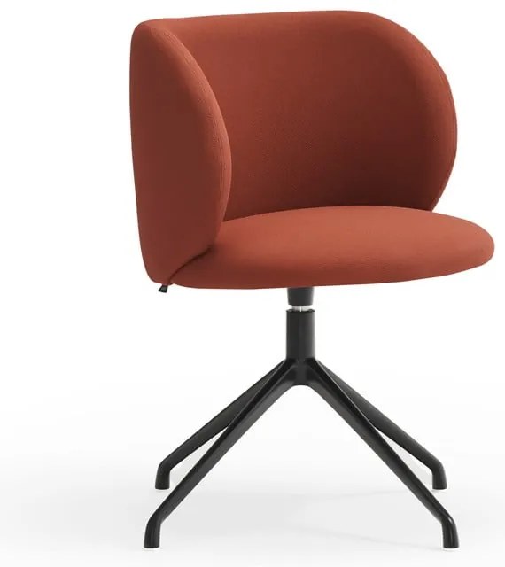 Čalúnené jedálenské kreslo v tehlovej farbe Mogi – Teulat