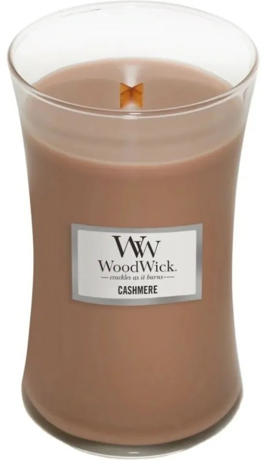 WoodWick vonná sviečka veľká váza Cashmere, 609 g