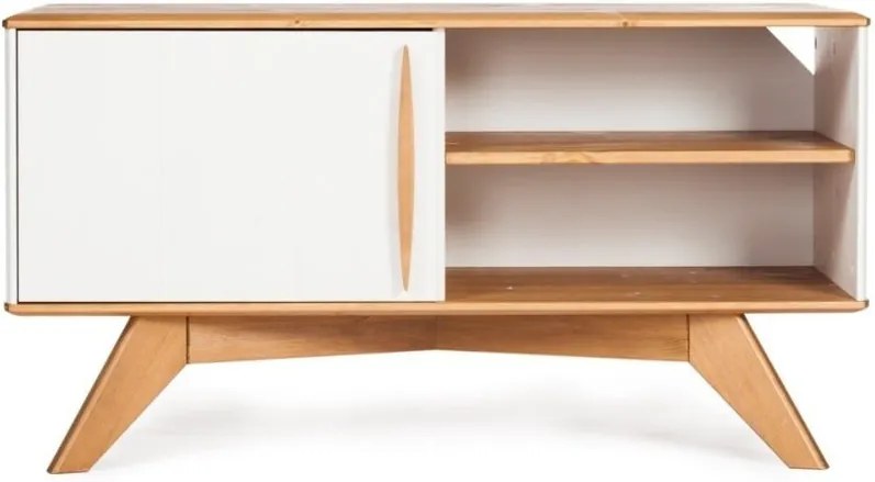 Televízny stolík z borovicového dreva Askala Maru, šírka 101 cm