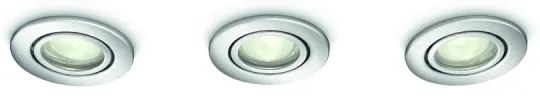 Philips 59902/11/PN - SADA 3x Kúpeľňové podhľadové svietidlo ROOTS 3xGU10/35W
