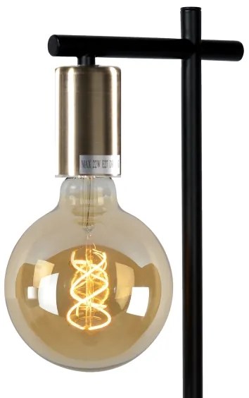 ONLI - Stolná lampa CROSS 1xE27/22W/230V čierna/mosadz