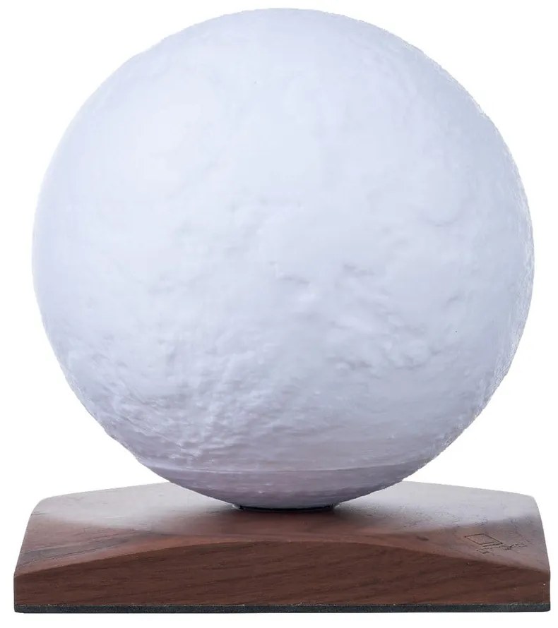 Tmavohnedá svetelná dekorácia na USB ø 12 cm Smart LunaSpin – Gingko