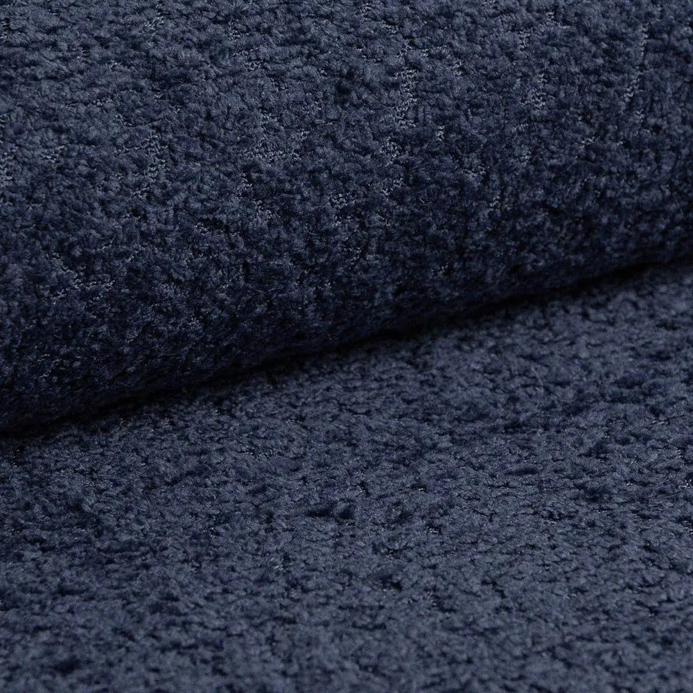 Modrá čalúnená dvojlôžková posteľ s úložným priestorom s roštom 180x200 cm Mount – Micadoni