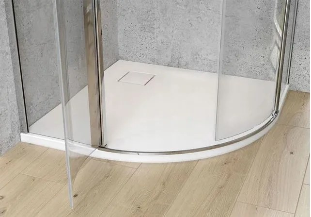 Cersanit Moduo - štvrťkruhový sprchovací kút 90x90x195, 6mm číre sklo, chrómový profil, S162-010