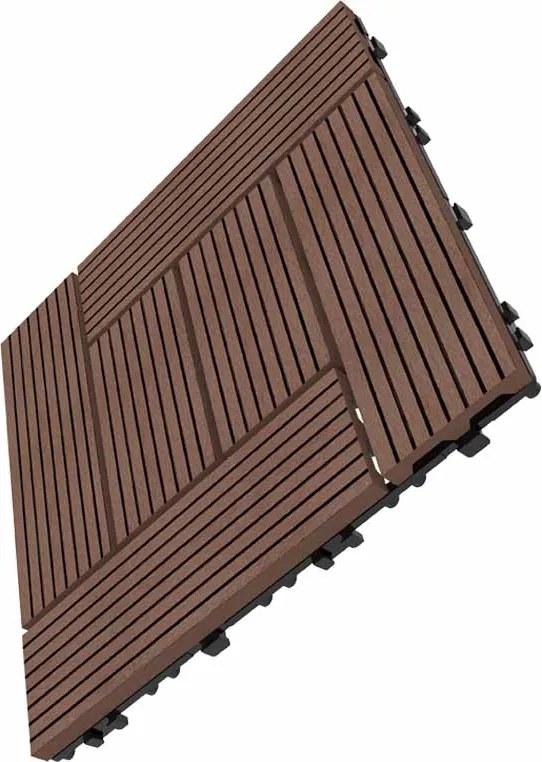 WPC dlaždica LEGI STYLE 30 x 30 cm, coffee