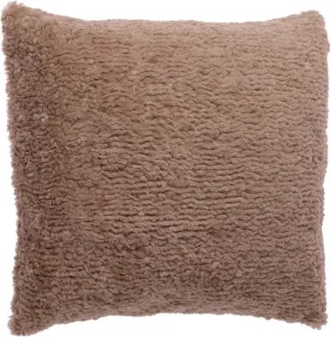 Dekoračný chlpatý vankúš Jane 45x45 cm, béžový%