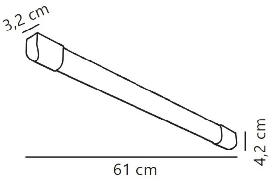 Nordlux - LED Žiarivkové svietidlo ARLINGTON LED/10W/230V 61 cm