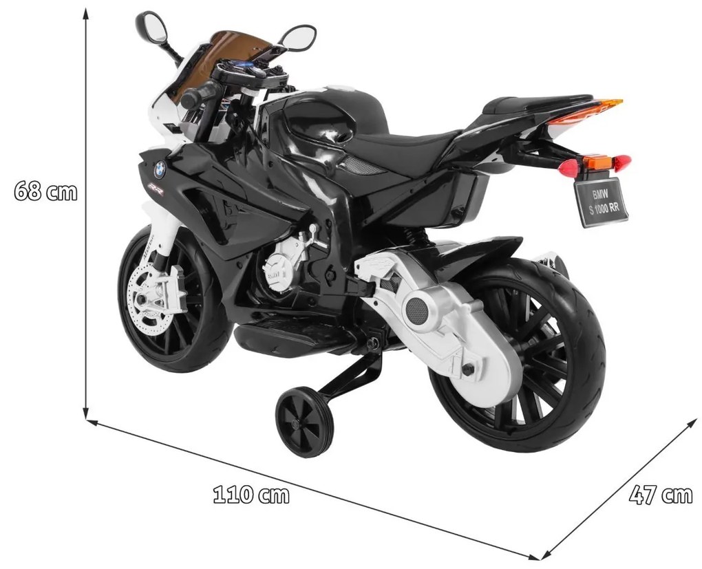 RAMIZ ELEKTRICKÁ MOTORKA BMW - S1000RR - ČIERNA - 2019