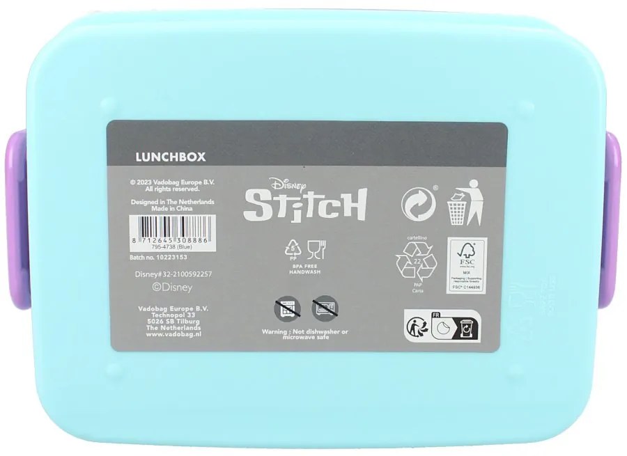 Box na desiatu s klipsami Lilo a Stitch