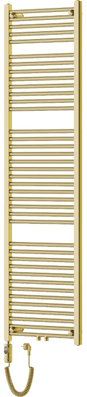 Mexen Mars, elektrické vykurovacie teleso 1800 x 500 mm, 600 W, zlatá lesklá, W110-1800-500-2600-50