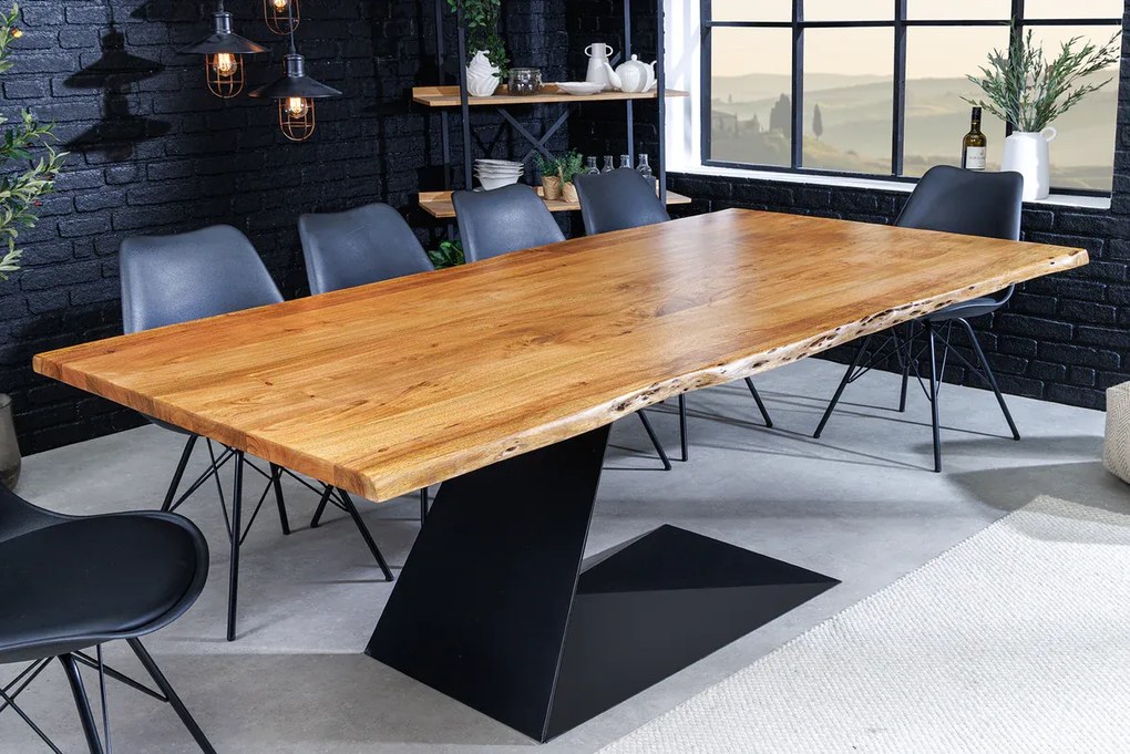 Jedálenský stôl MAMMUT BALANCE 200 cm akáciové drevo 35 mm