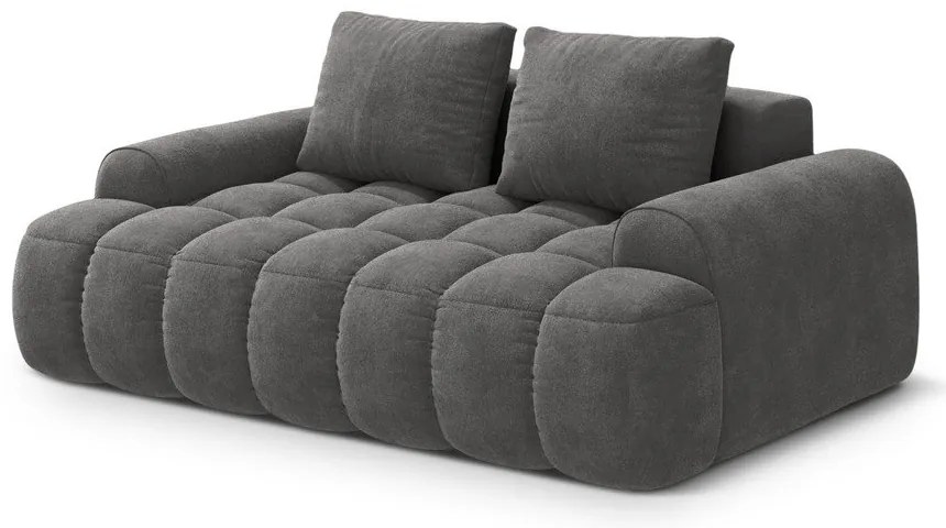 Sivá zamatová pohovka 175 cm Linz – Cosmopolitan Design