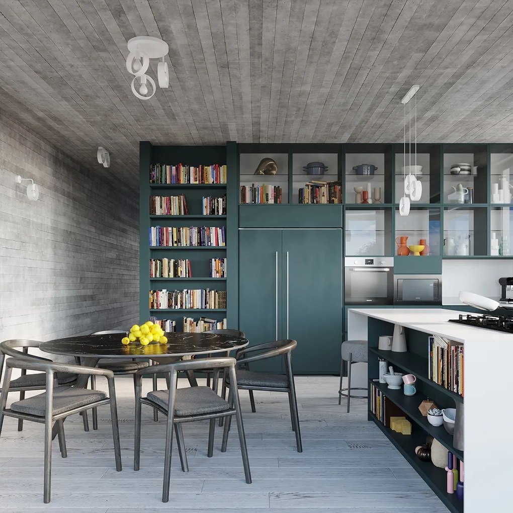 Závesné svietidlo Titran 3, 3x biele kovové tienidlo