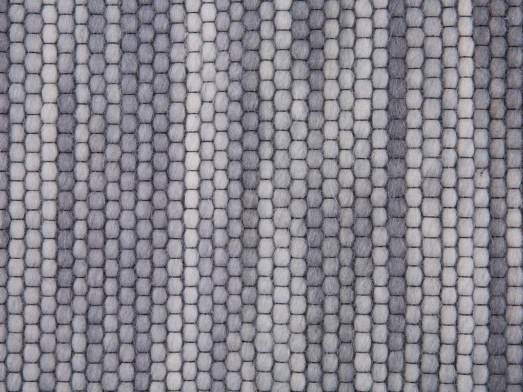 Vlnený koberec 200 x 300 cm sivý KAPAKLI Beliani