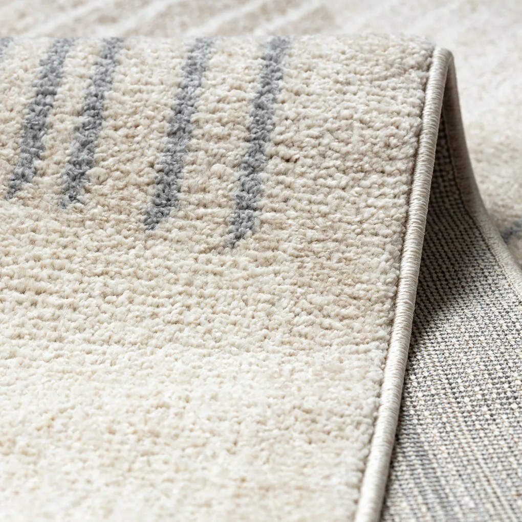 Dywany Łuszczów, Kusový koberec Fusion 0815 cream/beige, 140x190, béžová, kancelária