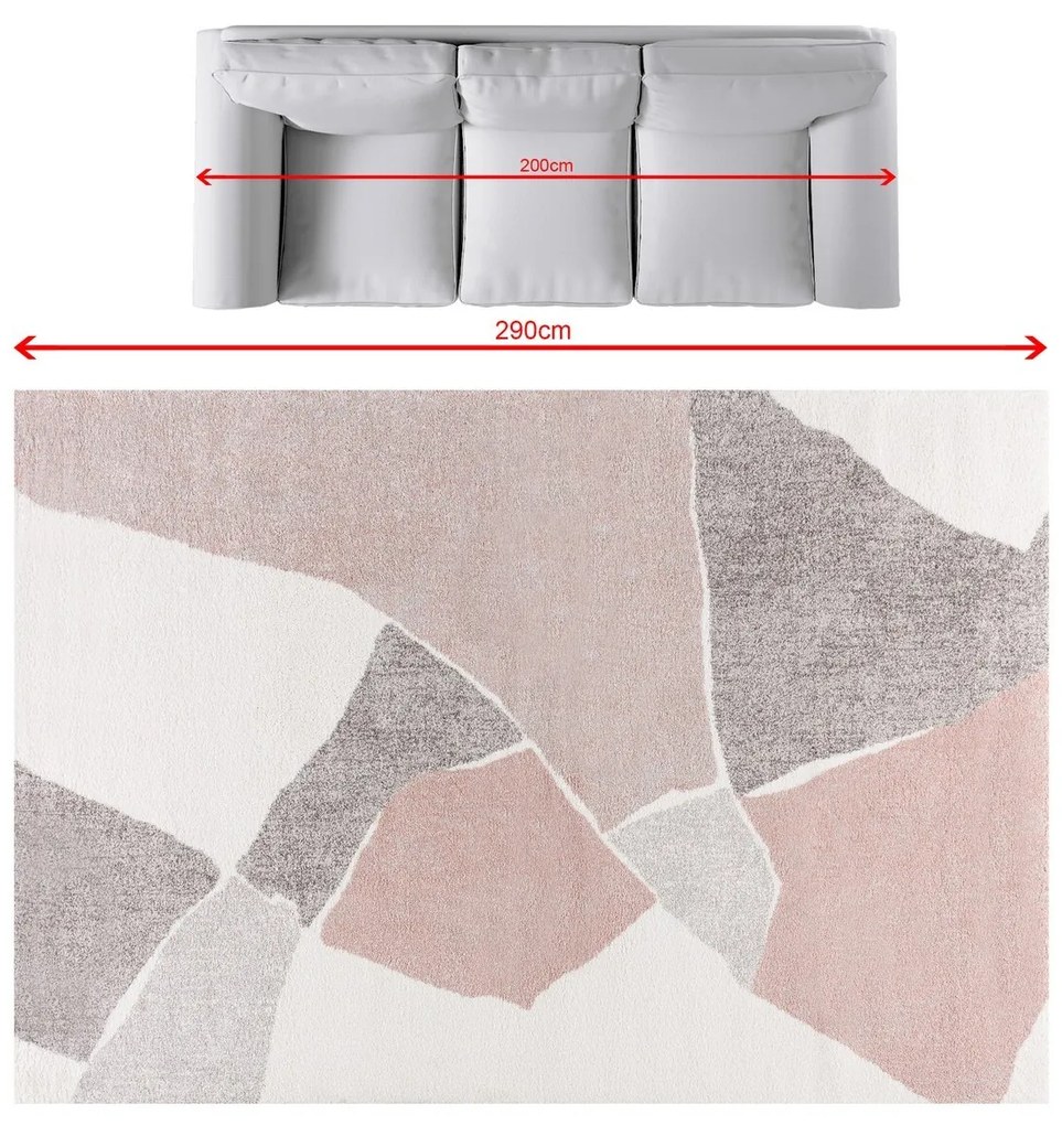 Koberec Softness cream/nude rose 200x290cm