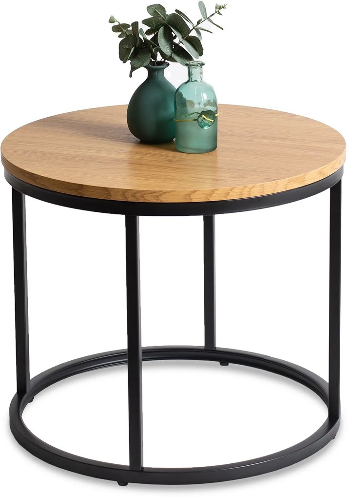 PROXIMA.store - Dizajnový konferenčný stolík CONNY FARBA: dub, FARBA NÔH: biela