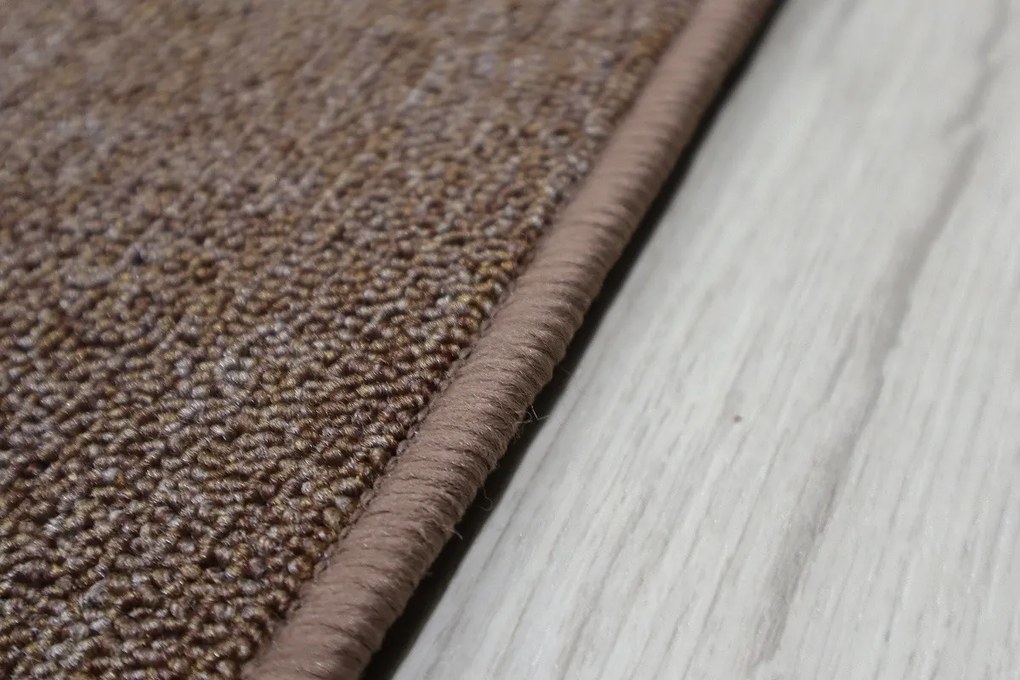 Vopi, Koberec behúň na mieru Astra hnedý, šíre 90 cm, hnedá, chodba / predsieň