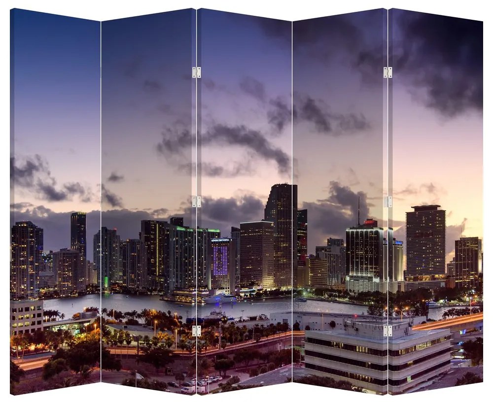 Paraván - Mrakodrapy veľkomesta (210x170 cm)