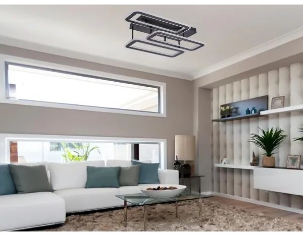 LED Stmievateľný prisadený luster LED/90W/230V 3000-6500K + diaľkové ovládanie