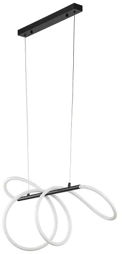 LED luster na lanku FLEXI LED/36W/230V 4000K čierny