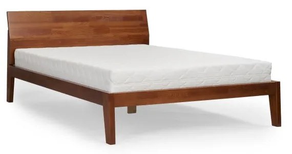 Dvojlôžková posteľ z masívneho borovicového dreva SKANDICA Agava Dark, 160 x 200 cm