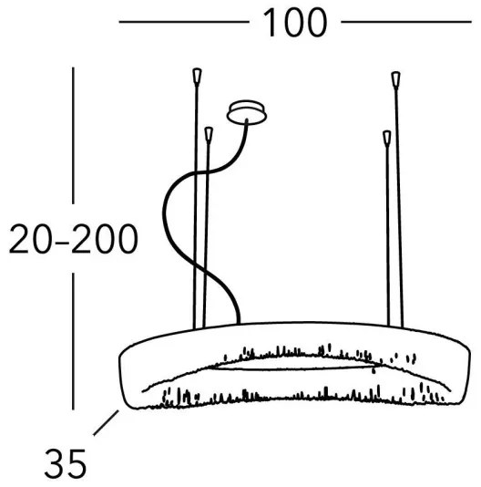 Kolarz 5324.31250 - Luster na lanku CLOUD 12xG9/40W/230V