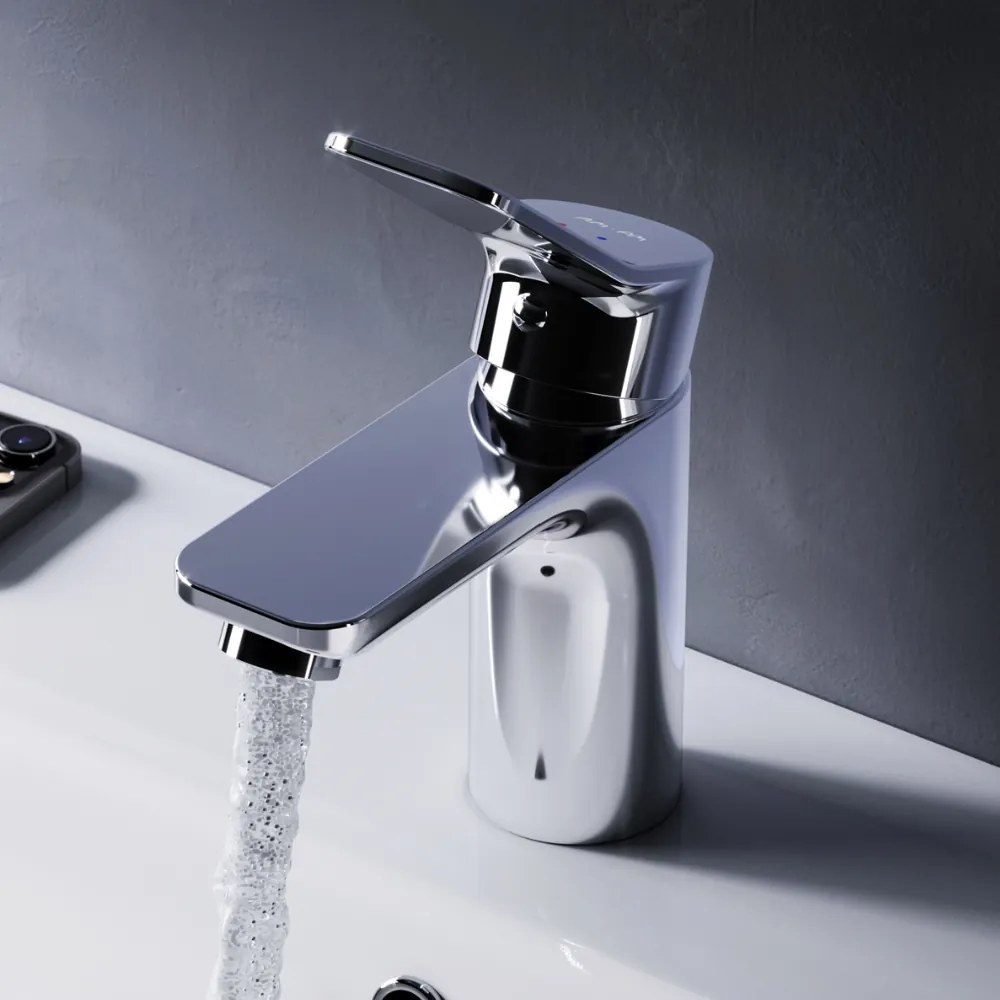 Umývadlová batéria AM.PM X-Joy FXA82100 jednopáková s odtokovým ventilom, chróm