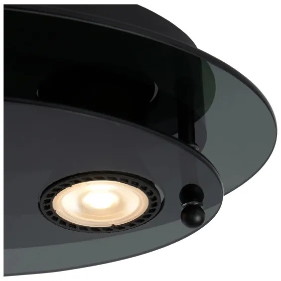 Lucide 79181/02/30 - Stropné svietidlo OKNO 2xGU10/5W/230V čierna
