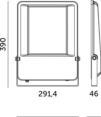 LED Vonkajší reflektor LED/200W/230V 4000K 26000 lm IP65 IK06
