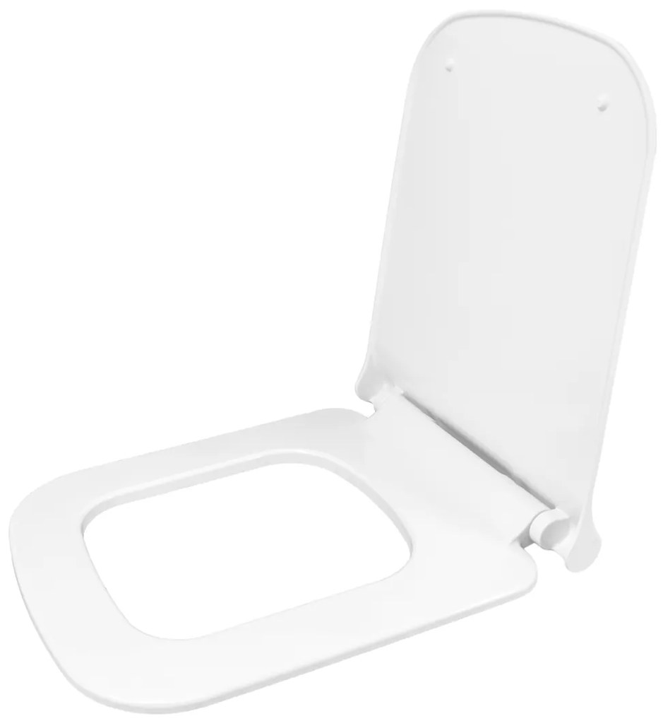 Gamma Viana, toaletné WC sedátko 418(467)x444mm z duroplastu s pomalým zatváraním, biela, ERG-GAM-D6