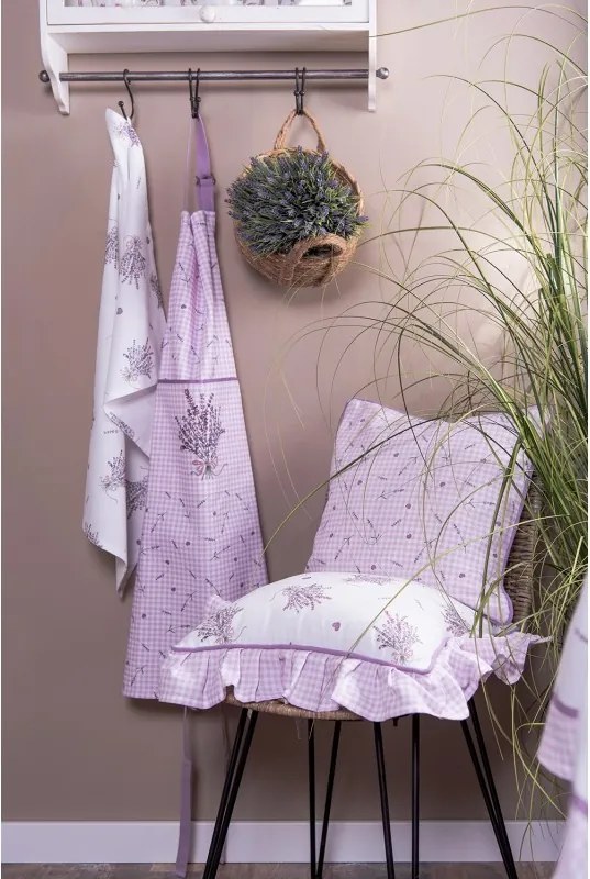 Bavlnený povlak na podsedák Lavander Garden - 40*40 cm