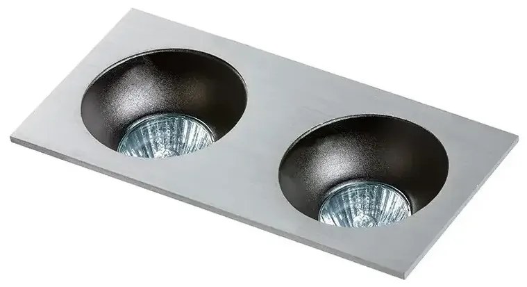 Podľadové svietidlo Hugo 2 Downlight hliníkové