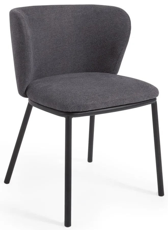 Tmavosivá jedálenská stolička Ciselia – Kave Home