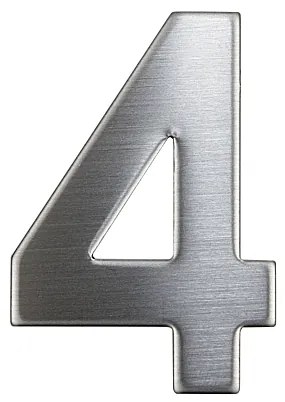 Nerezové číslo v plochom „2D“ prevedení RICHTER RN.75L, 4, RICHTER Nerez matný