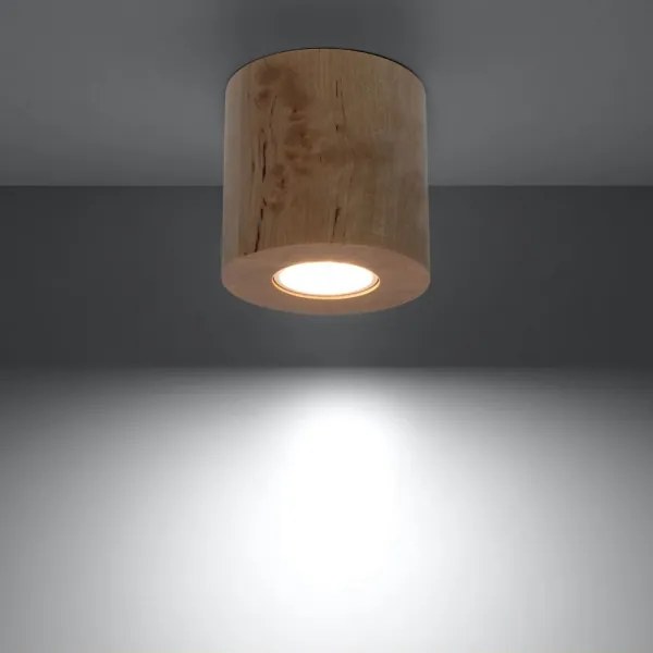 Sollux SL.0492 - Bodové svietidlo ORBIS 1xGU10/10W/230V drevo
