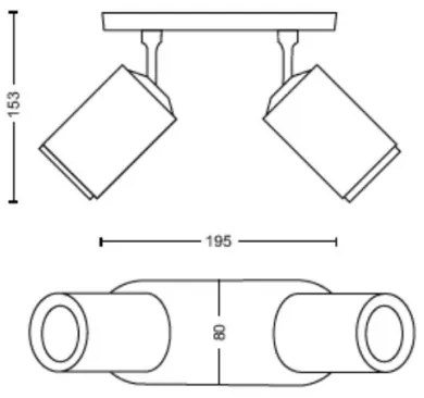 Philips - LED RGBW Stmievateľné bodové svietidlo Hue FUGATO 2xGU10/4,2W/230V čierna