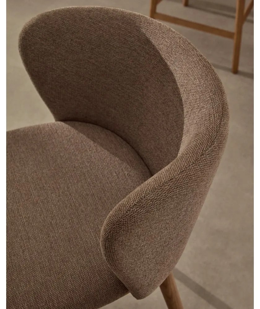 Svetlohnedá barová stolička (výška sedadla 65 cm) Ciselia – Kave Home