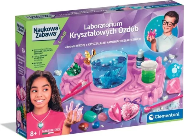 Kreatívne laboratórium Clementoni 50398 Dekoratívne kryštály