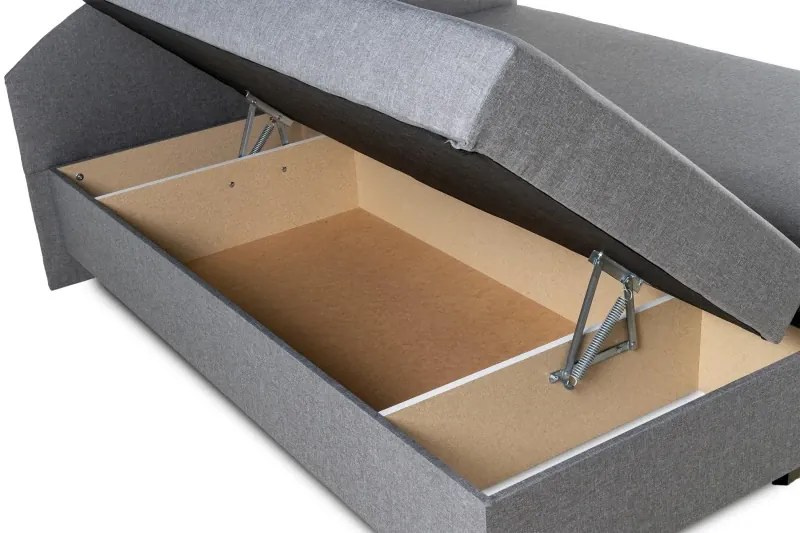 Manželská posteľ Ája na nôžkach, šedá (č.144/buk)