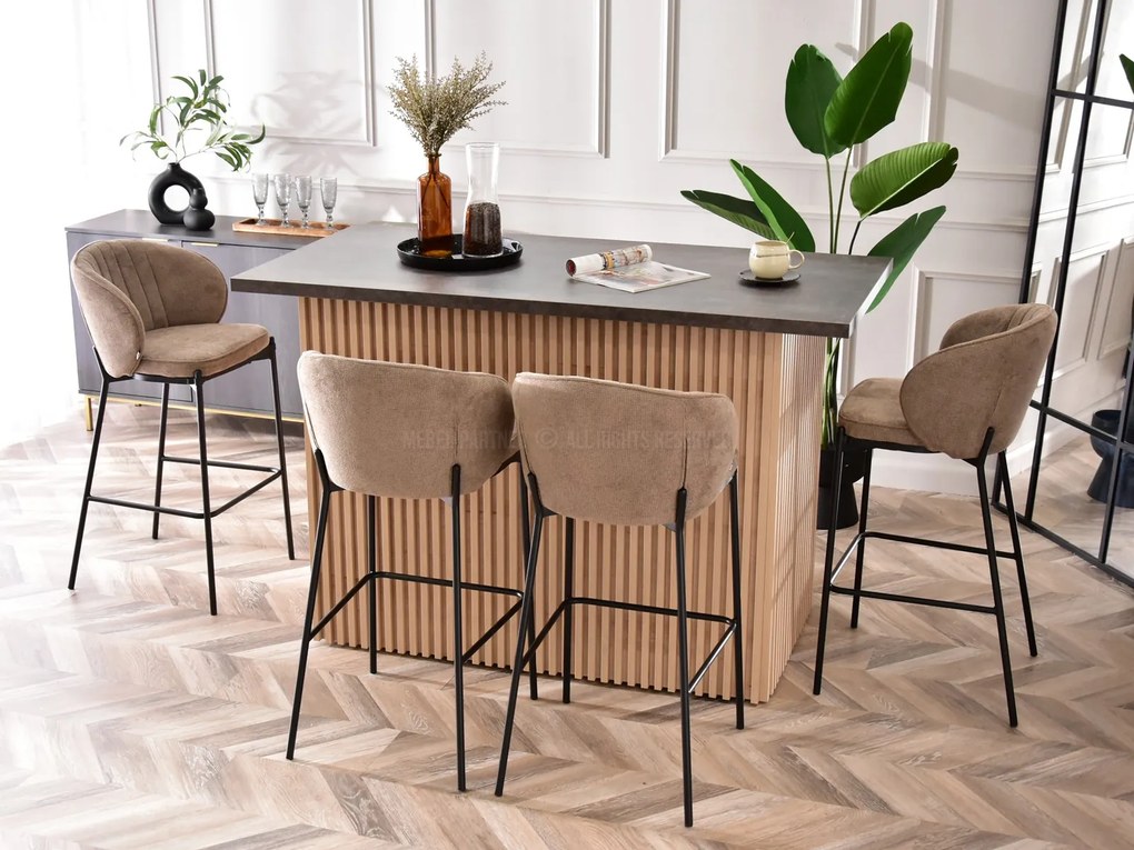Stolička Farah (béžová + zlatá). Akcia -20%. Vlastná spoľahlivá doprava až k Vám domov. 1110683