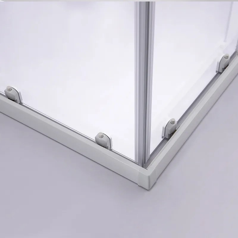 BPS-koupelny Štvorcový sprchový kút HYD-SK93B 90x90 biela/transparent + vanička HYD-SSV-SXL02B biela