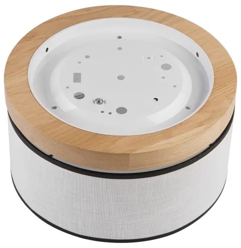 Brilagi - LED Stropné svietidlo BELLADONNA 1xE27/15W/230V pr. 30 cm biela/dub