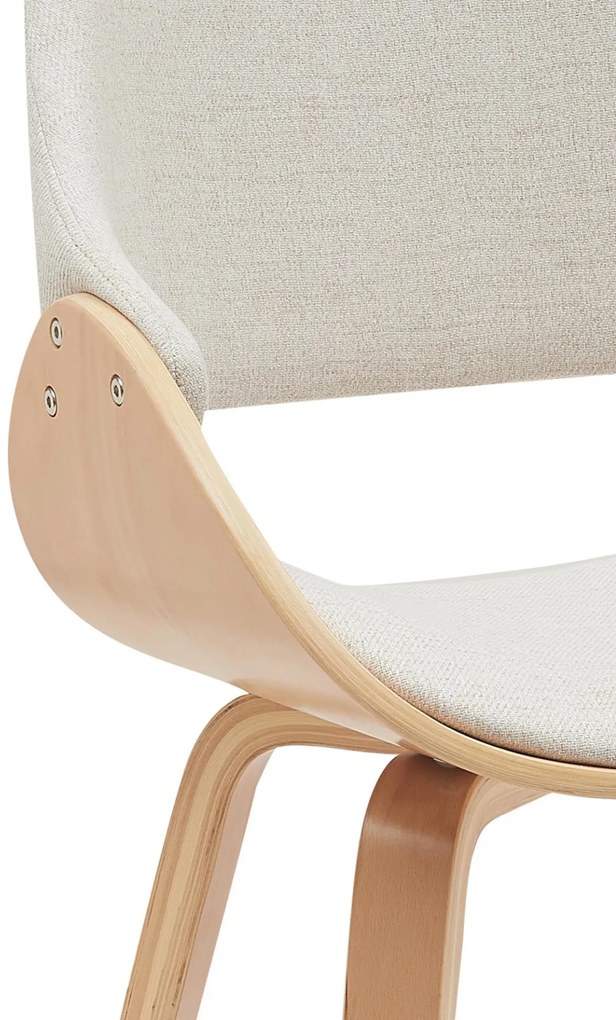 Jedálenská stolička Vangale - látka - Natura / Krémová