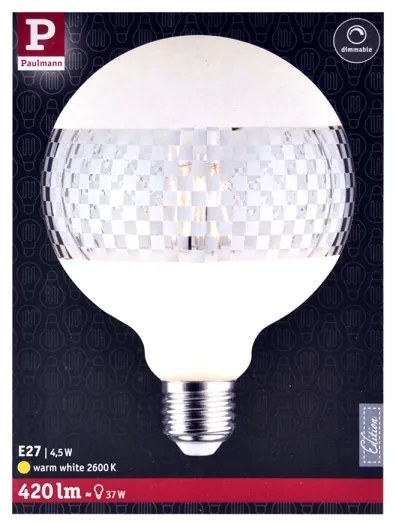LED Stmievateľná žiarovka CLASSIC G125 E27/4,5W/230V 2600K - Paulmann 28742